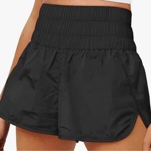Kinesis Womens Black High Waisted Athletic Shorts Size XS Napoli Coast Hike